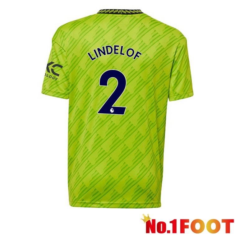 Manchester United (LINDELOF 2) Football Jerseys Third Green 2022-2023