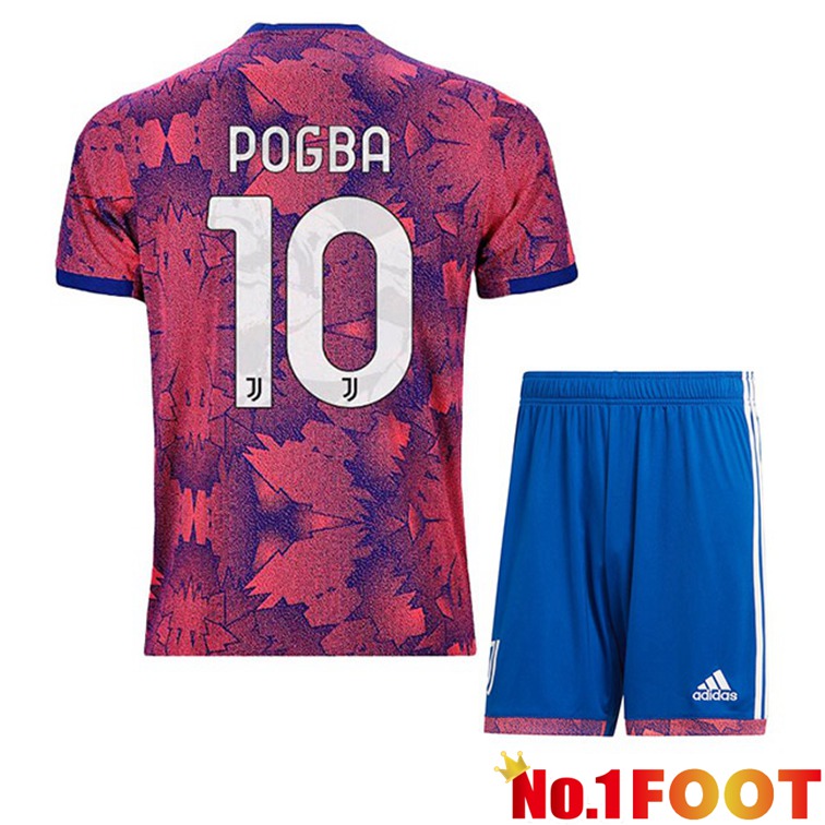 Juventus (POGBA 10) Kids Football Jerseys Away Rose 2022-2023 - Click Image to Close