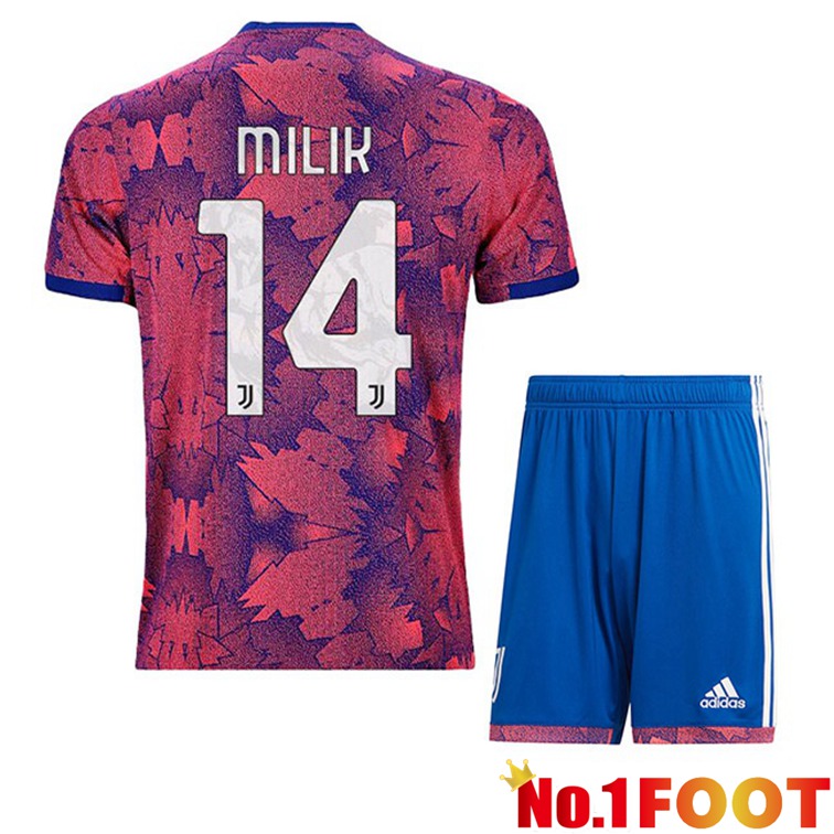 Juventus (MILIK 14) Kids Football Jerseys Away Rose 2022-2023