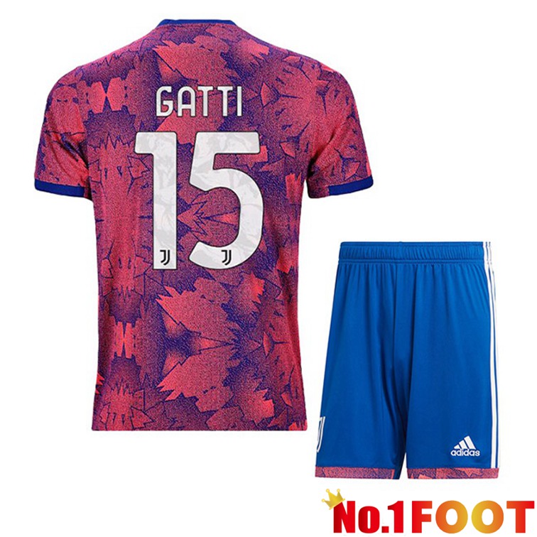 Juventus (GATTI 15) Kids Football Jerseys Away Rose 2022-2023