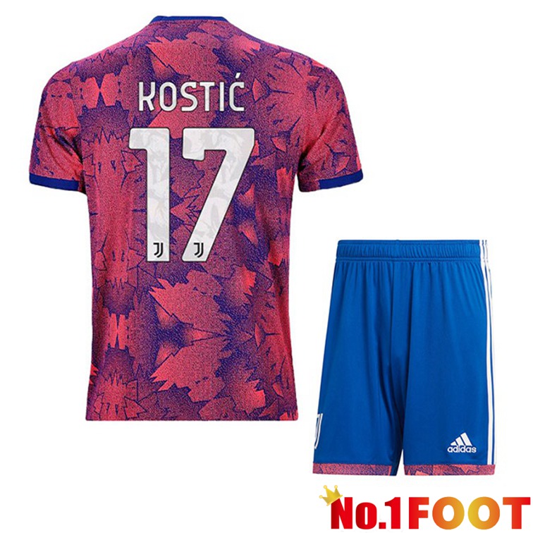 Juventus (KOSTIĆ 17) Kids Football Jerseys Away Rose 2022-2023