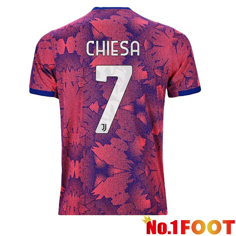 Juventus (CHIESA 7) Football Jerseys Away Rose 2022-2023