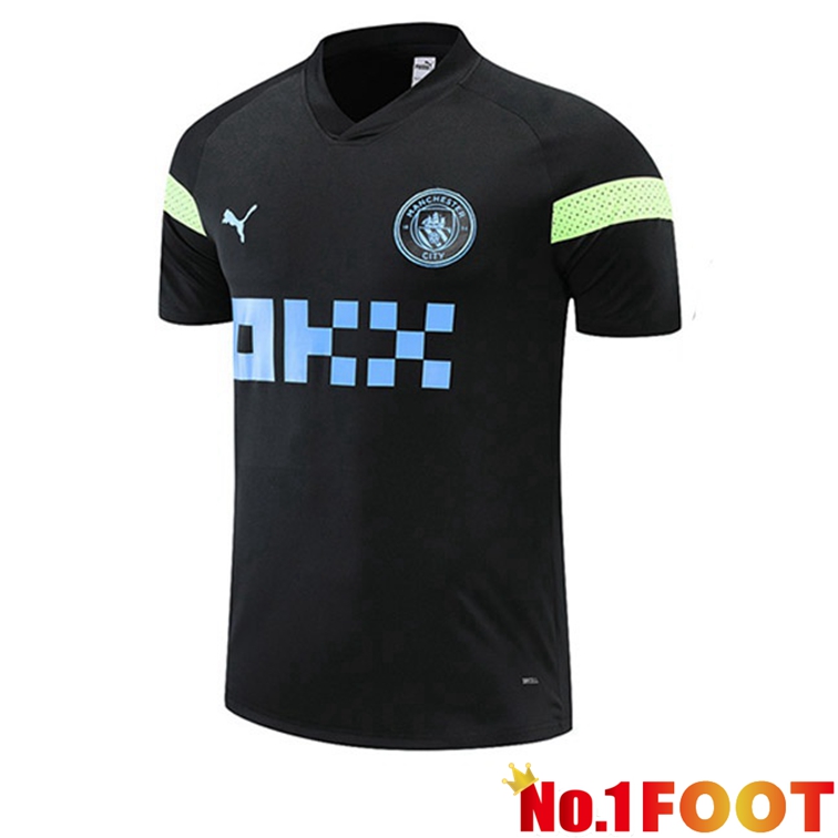 Manchester City Training T Shirt Black 2022-2023