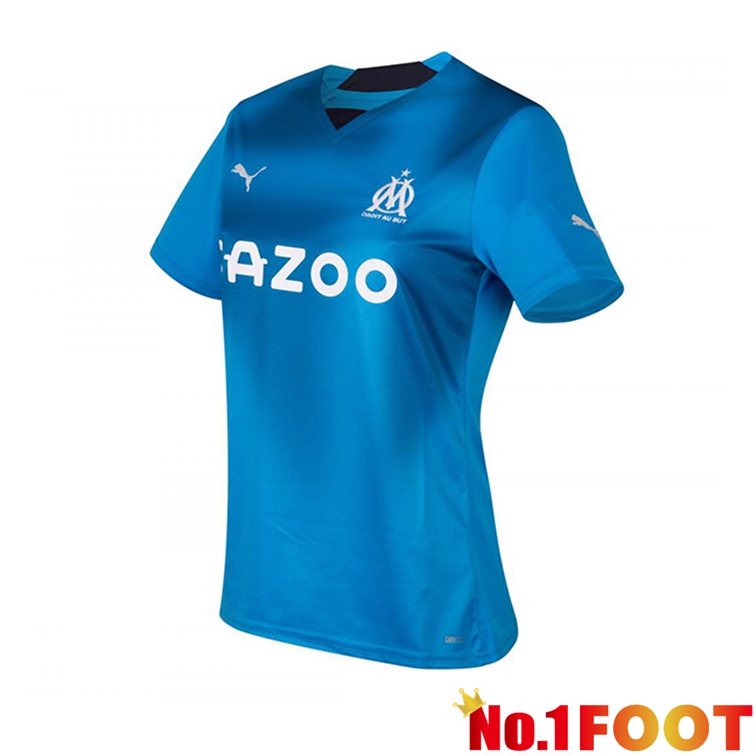 Olympique de Marseille Women Football Jerseys Third Blue 2022-2023