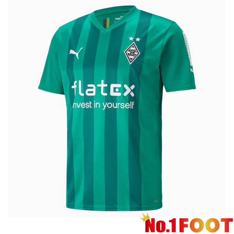 Monchengladbach Football Jerseys Away Green 2022-2023