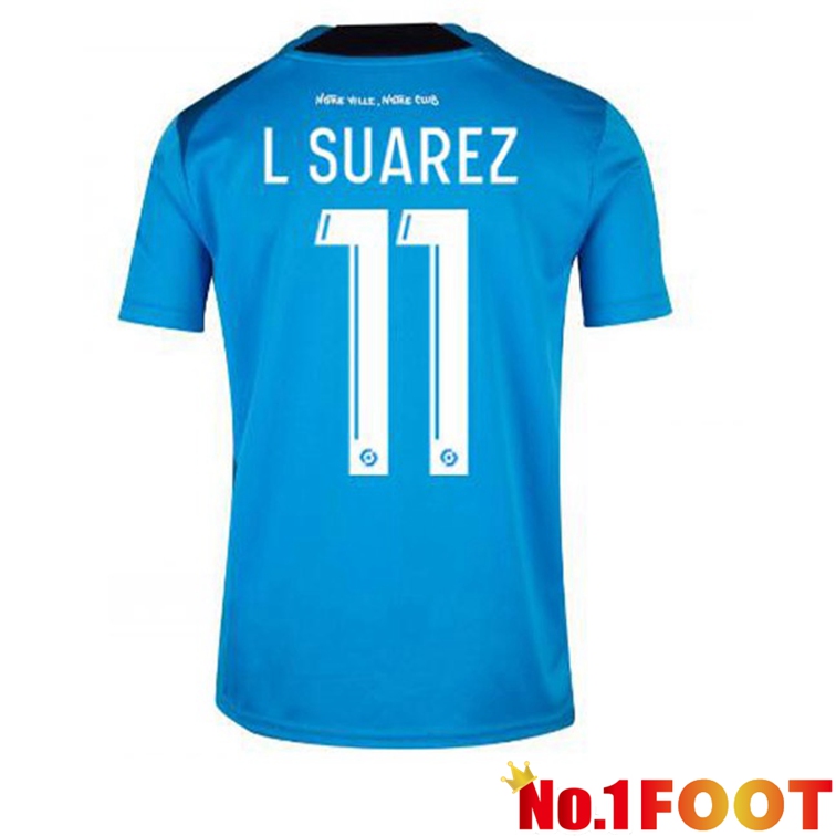 Olympique de Marseille (L SUAREZ 11) Football Jerseys Third Blue 2022-2023