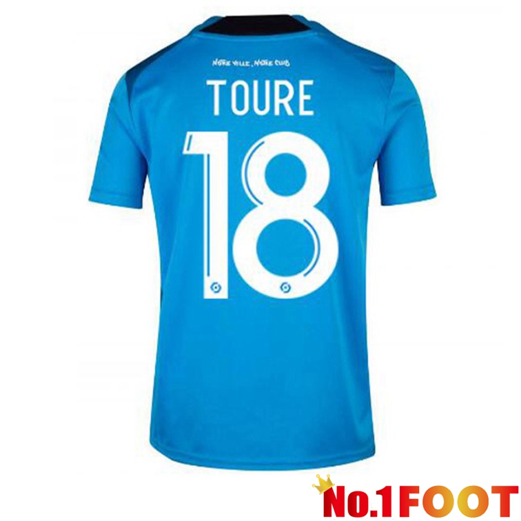 Olympique de Marseille (TOURE 18) Football Jerseys Third Blue 2022-2023