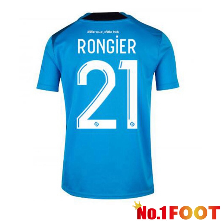 Olympique de Marseille (RONGIER 21) Football Jerseys Third Blue 2022-2023