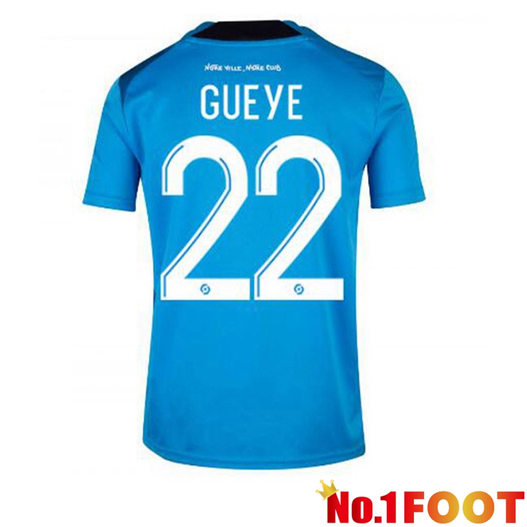 Olympique de Marseille (GUEYE 22) Football Jerseys Third Blue 2022-2023