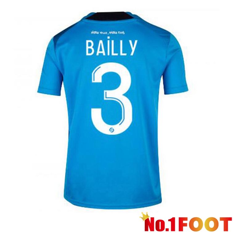 Olympique de Marseille (BAILLY 3) Football Jerseys Third Blue 2022-2023