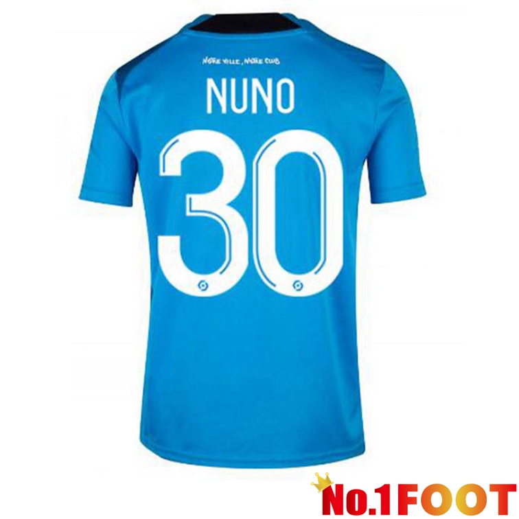 Olympique de Marseille (NUNO 30) Football Jerseys Third Blue 2022-2023