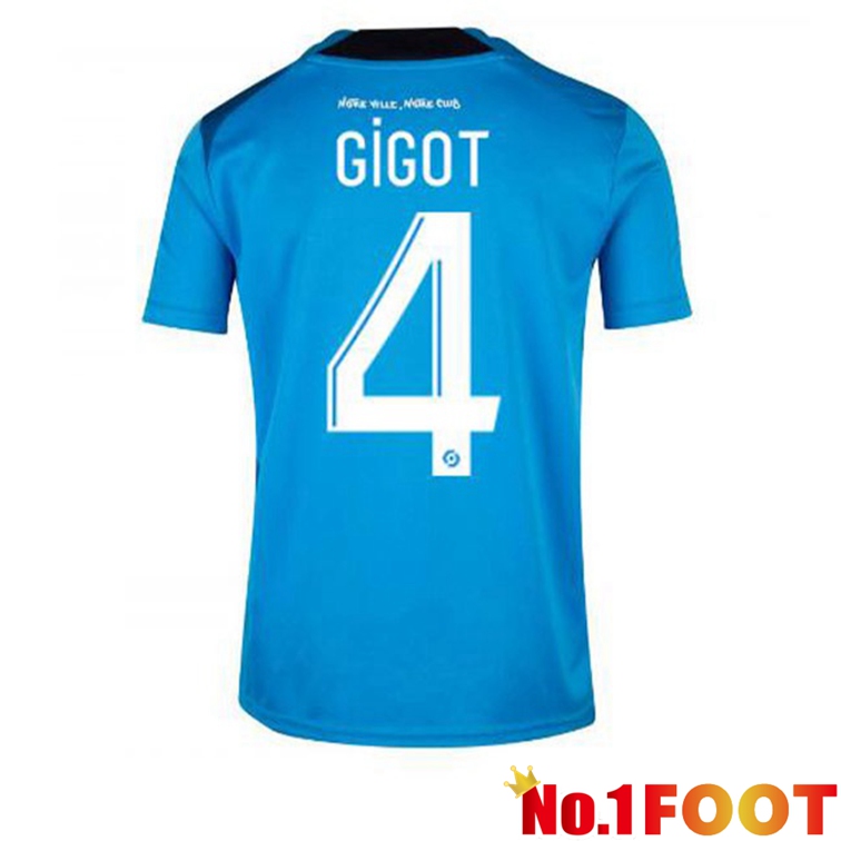 Olympique de Marseille (GIGOT 4) Football Jerseys Third Blue 2022-2023