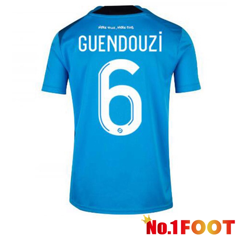 Olympique de Marseille (GUENDOUZI 6) Football Jerseys Third Blue 2022-2023