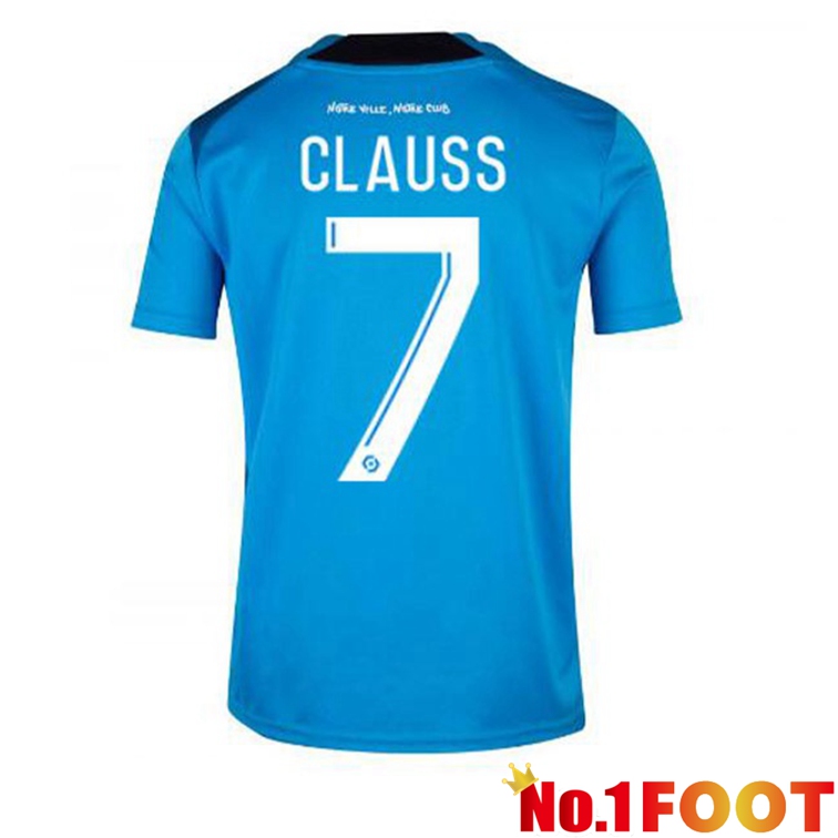 Olympique de Marseille (CLAUSS 7) Football Jerseys Third Blue 2022-2023