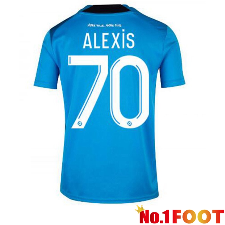 Olympique de Marseille (ALEXIS 70) Football Jerseys Third Blue 2022-2023