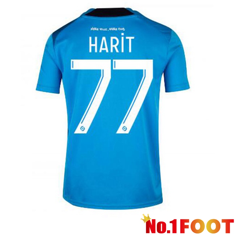 Olympique de Marseille (HARIT 77) Football Jerseys Third Blue 2022-2023