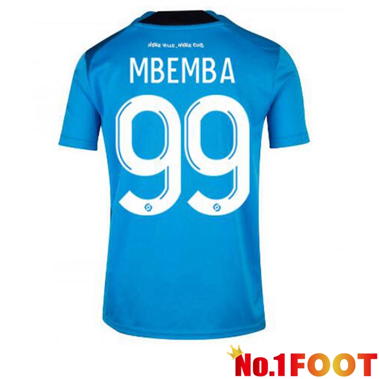 Olympique de Marseille (MBEMBA 99) Football Jerseys Third Blue 2022-2023