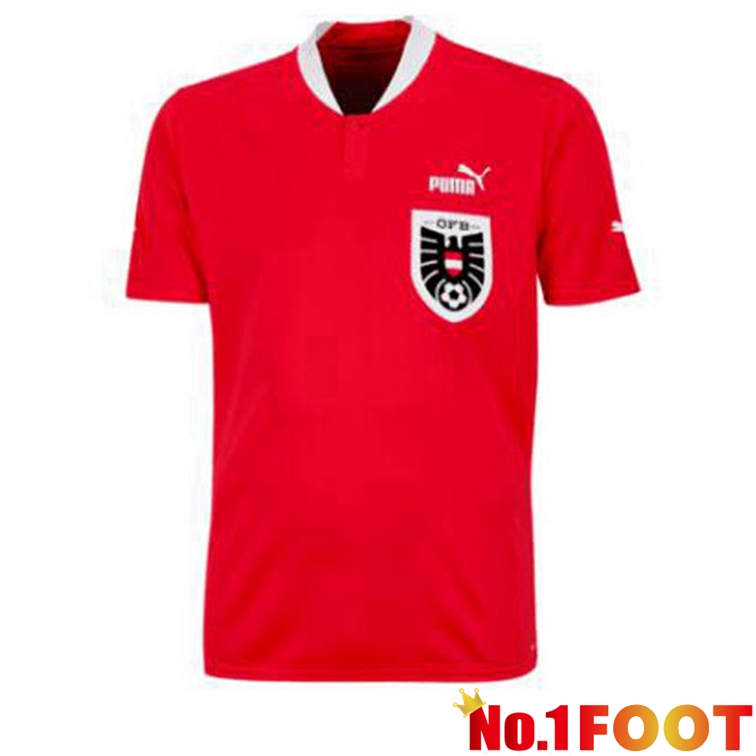 Austria Football Jerseys Home Red 2022-2023