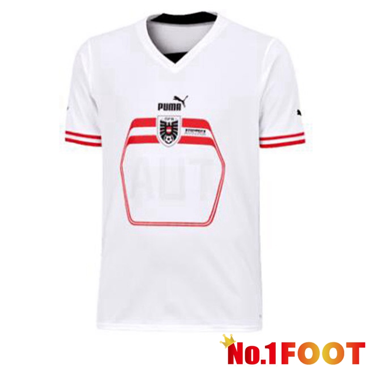 Austria Football Jerseys Away White 2022-2023