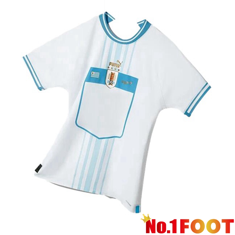 Uruguay Football Jerseys Away White 2022-2023