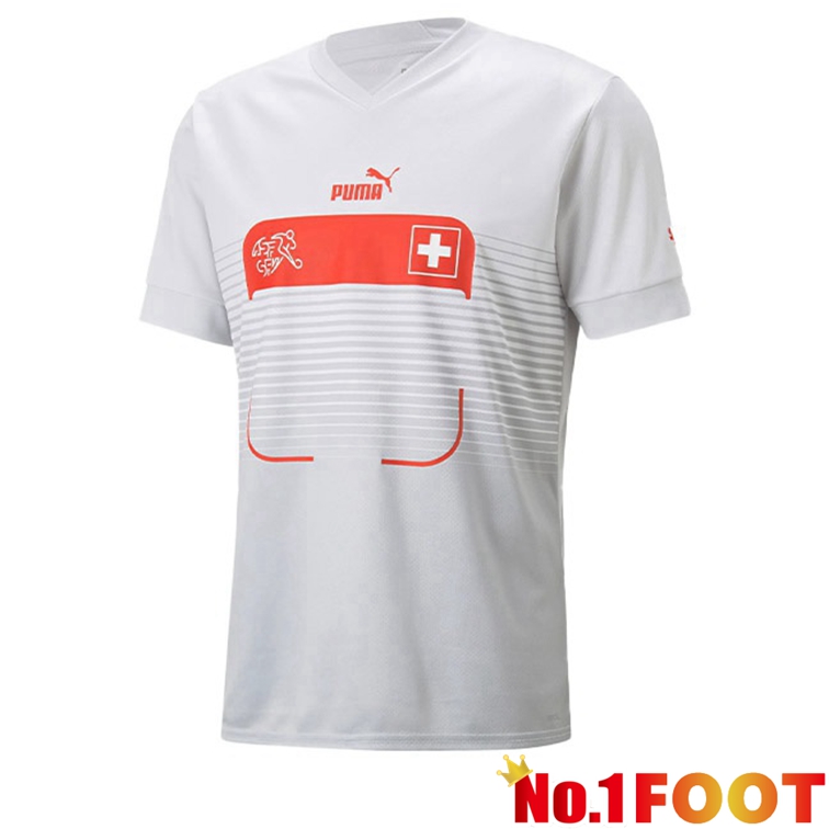 Switzerland Football Jerseys Away White 2022-2023