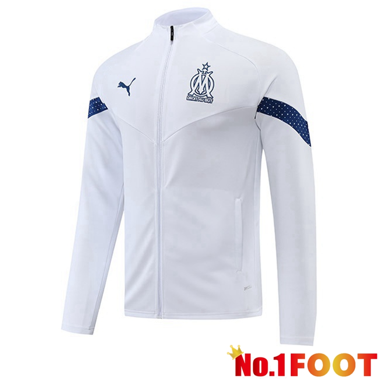 Olympique de Marseille Training Jacket White 2022-2023