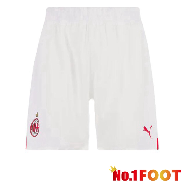 AC Milan Away Football Shorts White 2022-2023