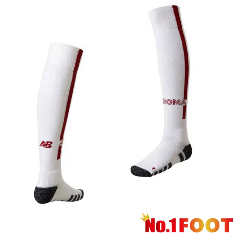 AS Roma Football Socks Away White 2022-2023