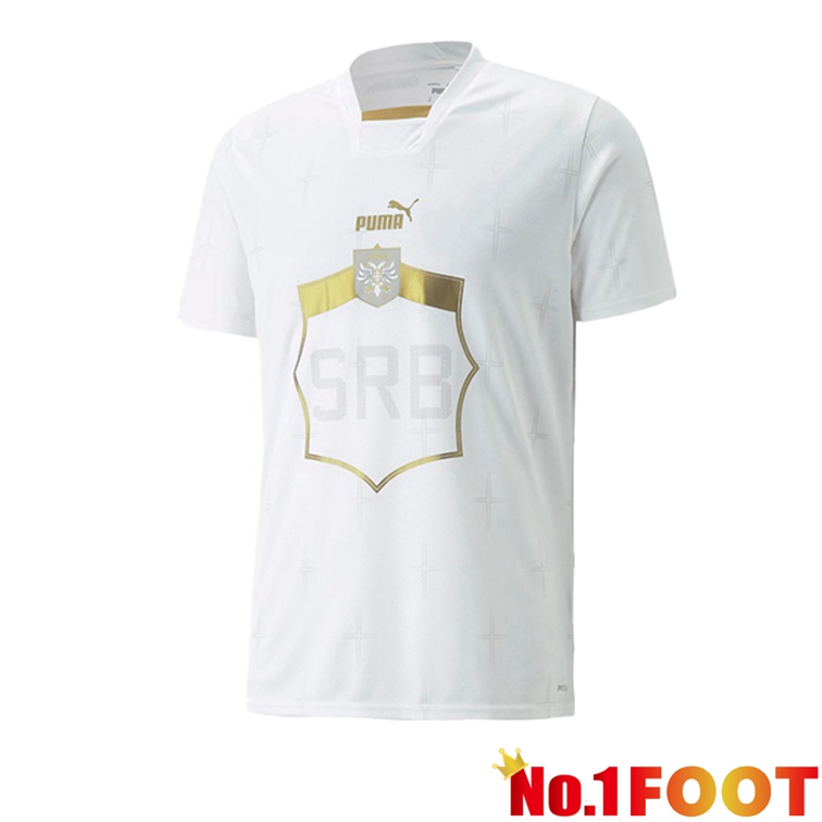 Serbia Football Jerseys Away White World Cup 2022