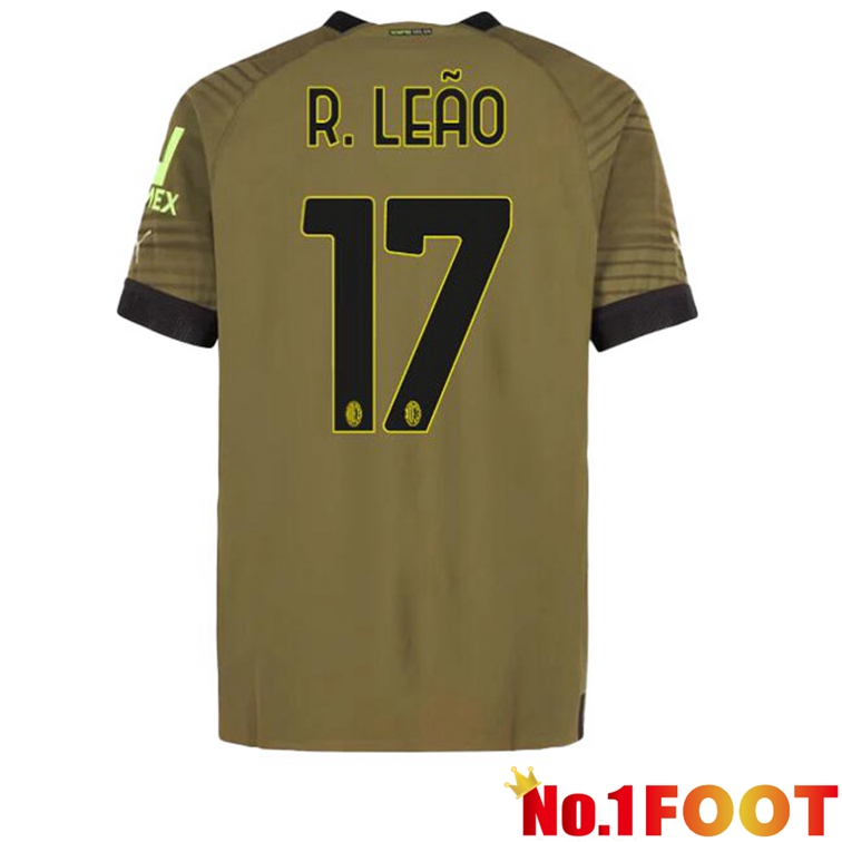 AC Milan (R. LEÃO 17) Football Jerseys Third Marron 2022-2023