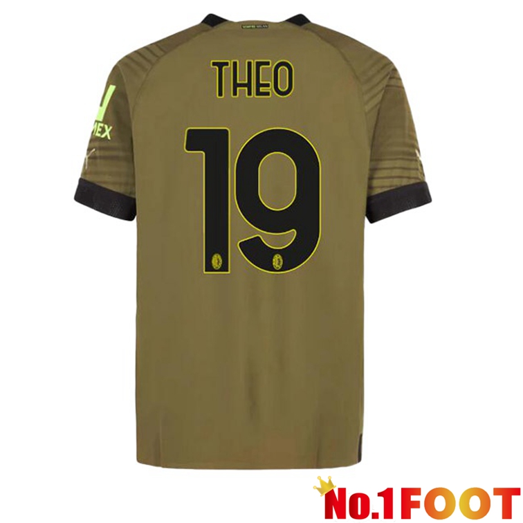 AC Milan (THEO 19) Football Jerseys Third Marron 2022-2023