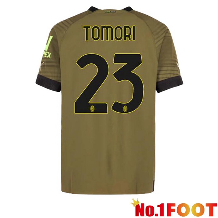 AC Milan (TOMORI 23) Football Jerseys Third Marron 2022-2023 - Click Image to Close