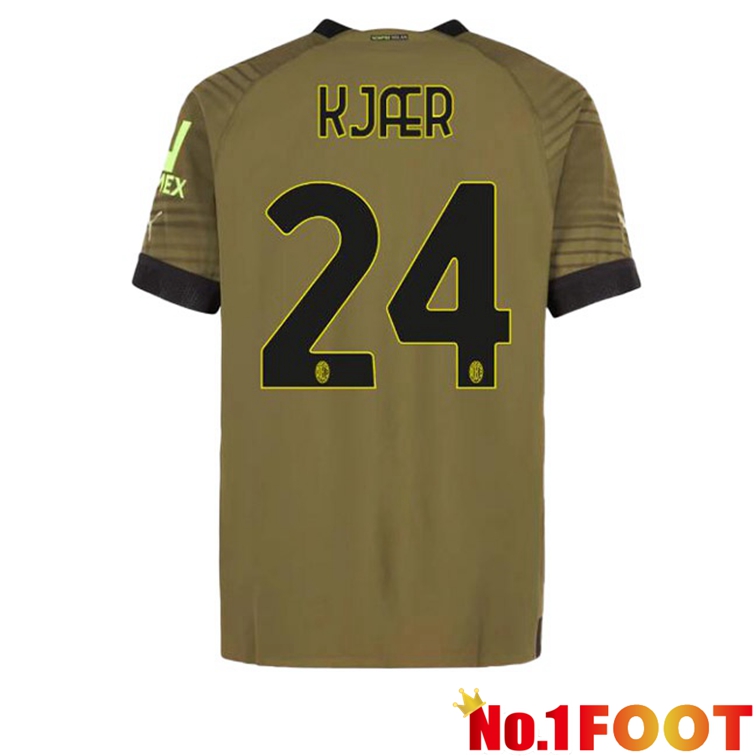 AC Milan (KJÆR 24) Football Jerseys Third Marron 2022-2023