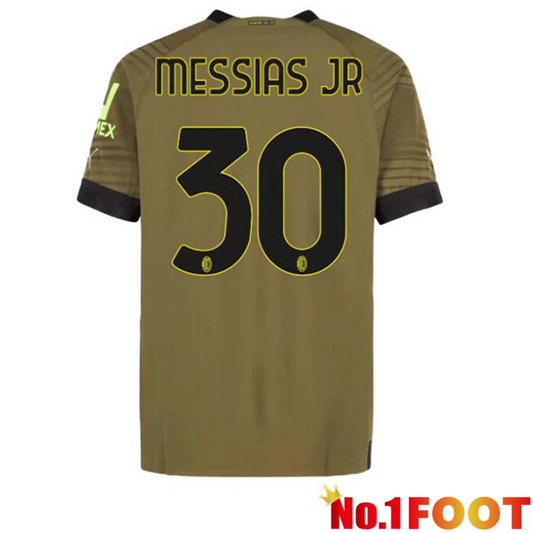 AC Milan (MESSIAS JR 30) Football Jerseys Third Marron 2022-2023