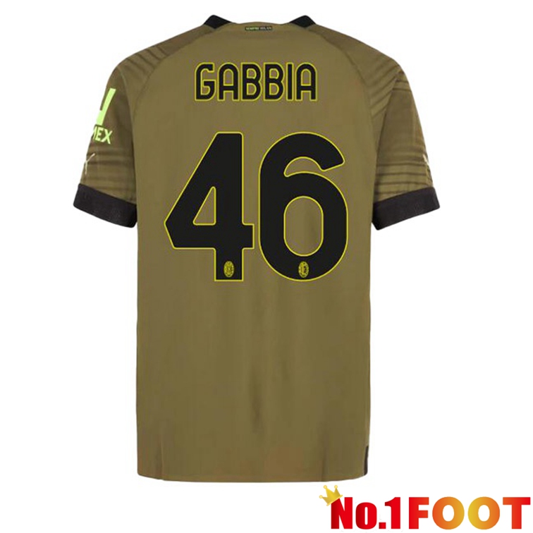 AC Milan (GABBIA 46) Football Jerseys Third Marron 2022-2023