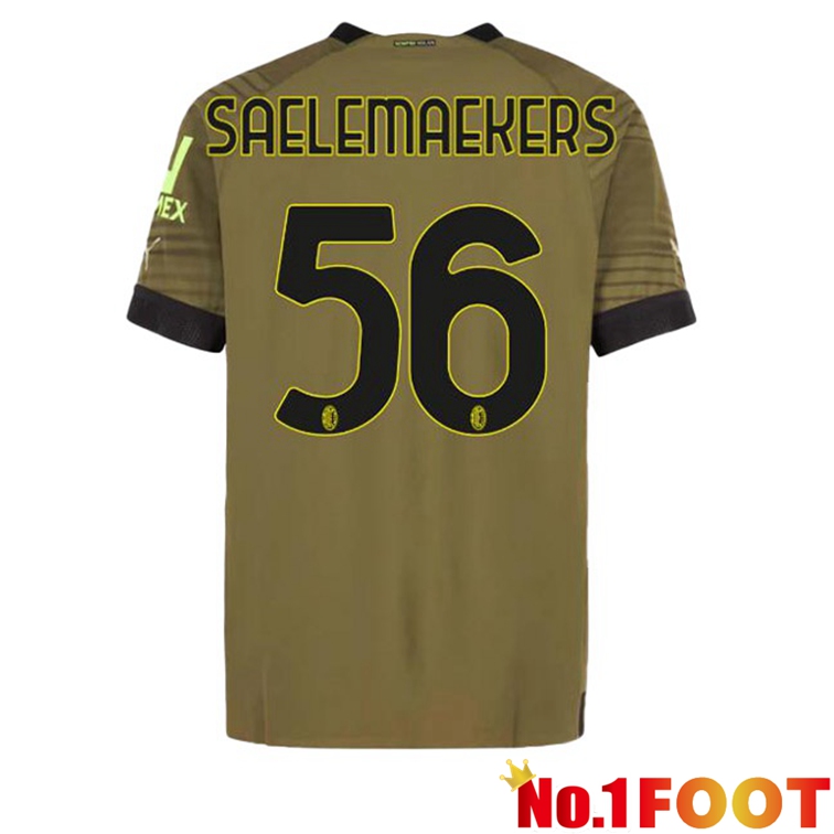 AC Milan (SAELEMAEKERS 56) Football Jerseys Third Marron 2022-2023