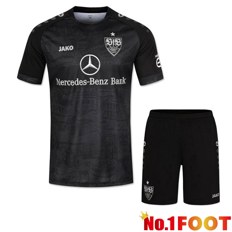 VfB Stuttgart Kids Football Jerseys Third Black 2022-2023