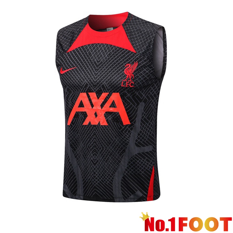 FC Liverpool Black Football Vest 2022-2023