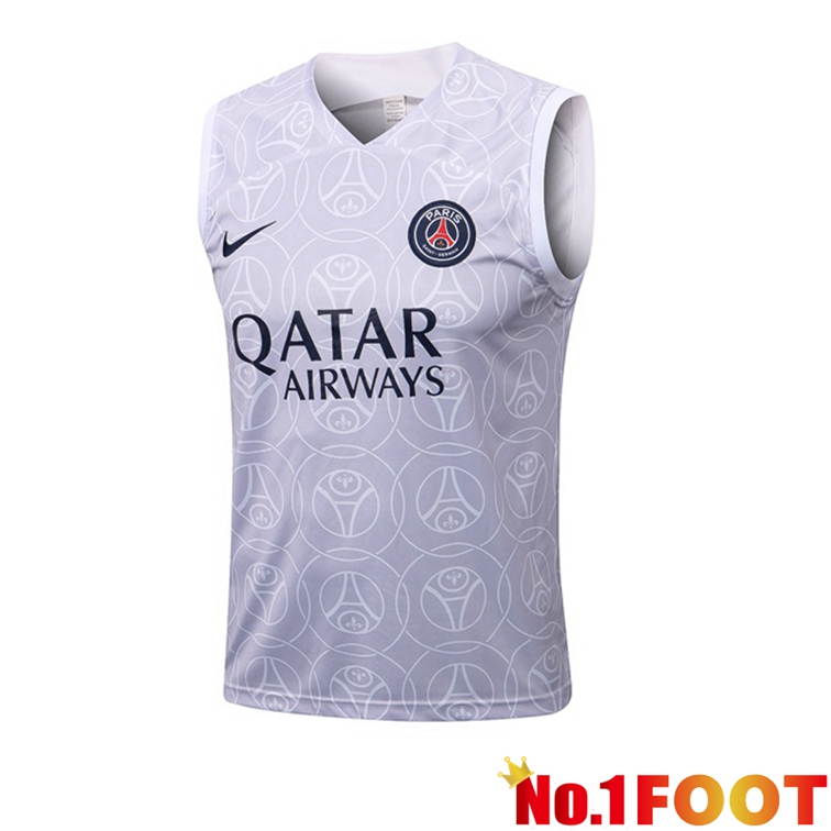 Paris PSG White Football Vest 2022-2023