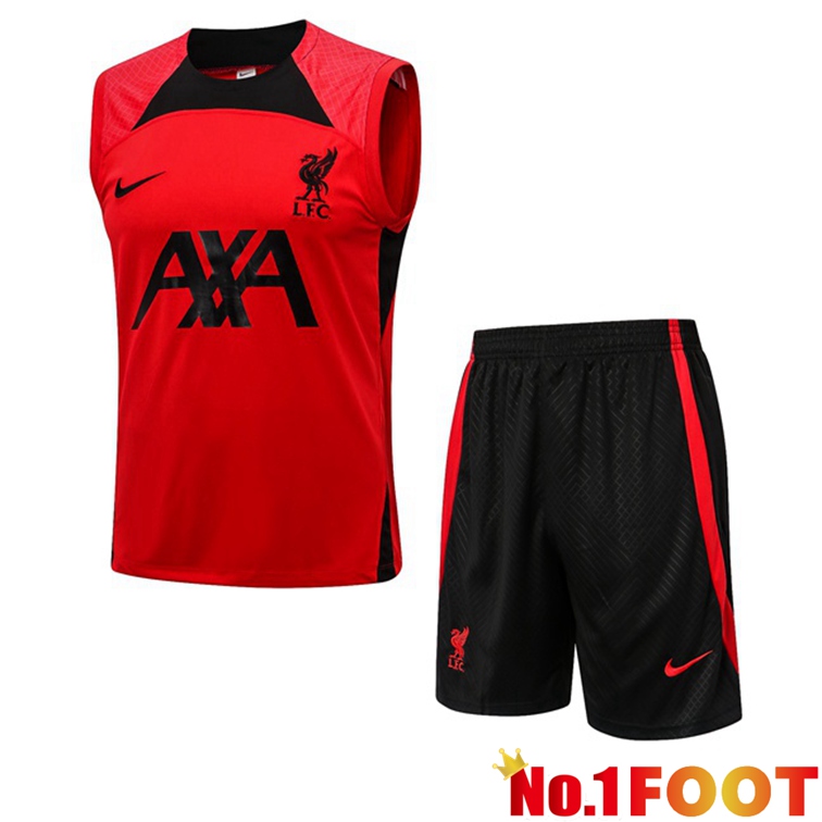 FC Liverpool Football Vest + Shorts Red 2022-2023