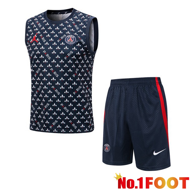 Paris PSG Football Vest + Shorts Blue Royal 2022-2023