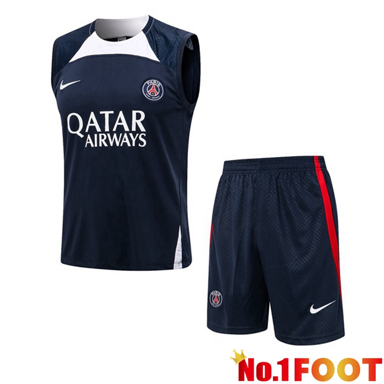 Paris PSG Football Vest + Shorts Blue Royal 2022-2023