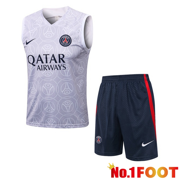 Paris PSG Football Vest + Shorts White 2022-2023