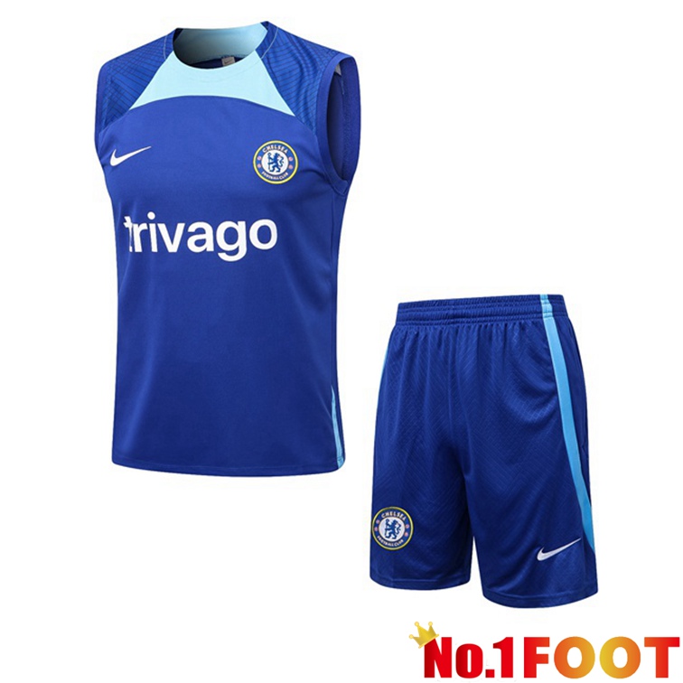 FC Chelsea Football Vest + Shorts Blue 2022-2023