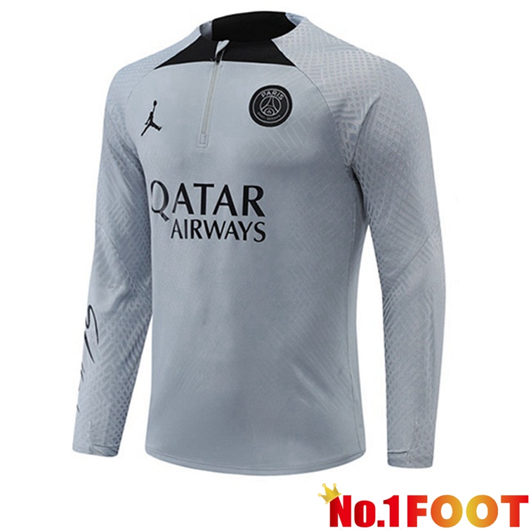 Paris PSG Training Sweatshirt Gray 2022-2023