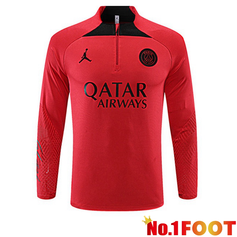 Paris PSG Training Sweatshirt Red 2022-2023