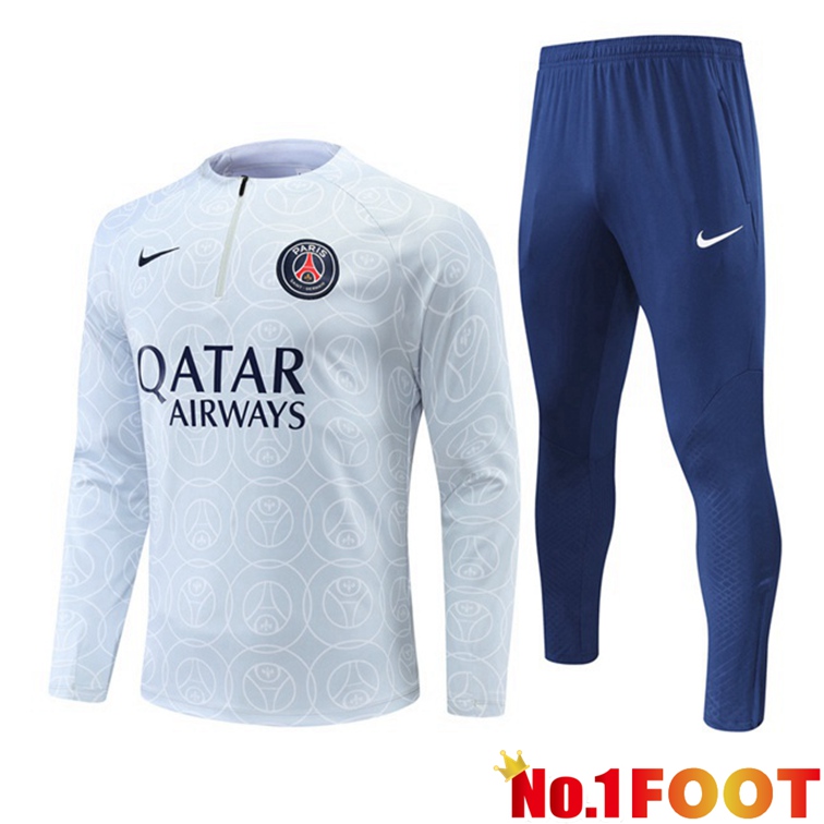 Paris PSG Training Tracksuit Gray 2022-2023