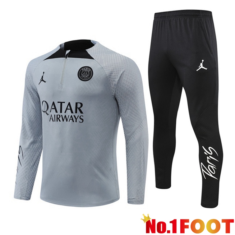 Paris PSG Training Tracksuit Gray 2022-2023