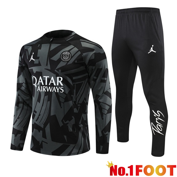 Paris PSG Training Tracksuit Black 2022-2023