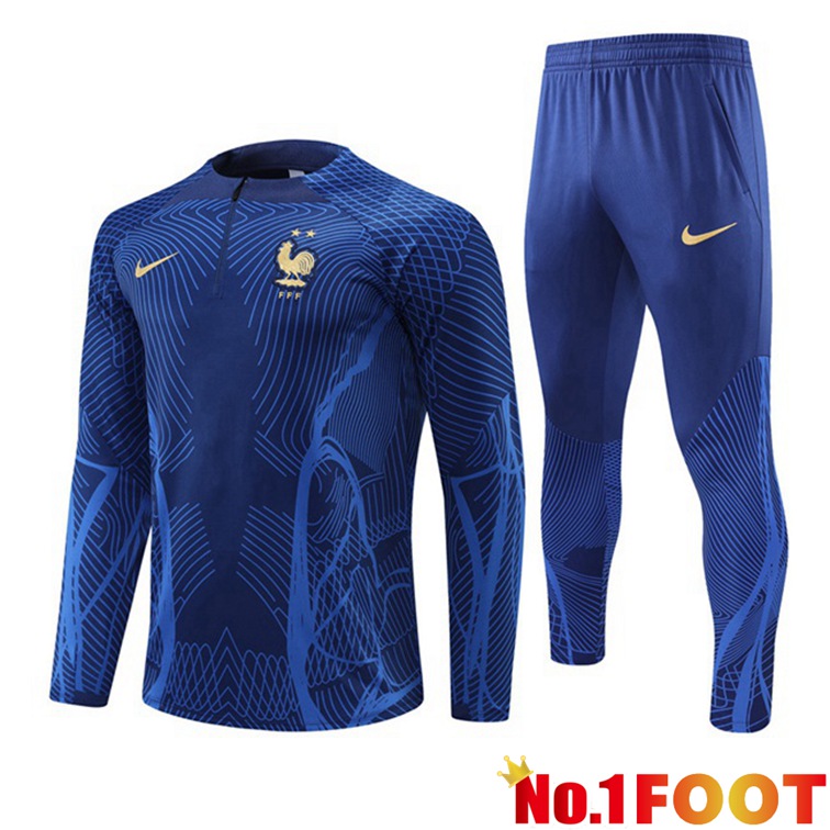 France Training Tracksuit Blue 2022-2023